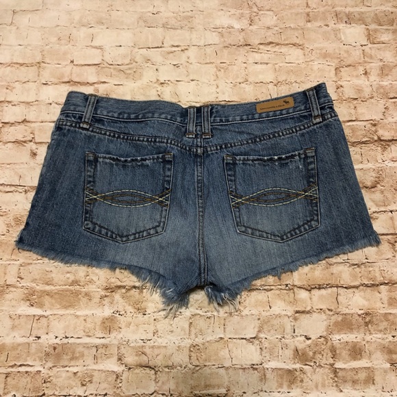 A+F Denim Cutoff Blue Jean Shorts - Picture 5 of 8